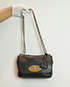 Lily, &pound;220, Handbags, Black, Leather, Front view